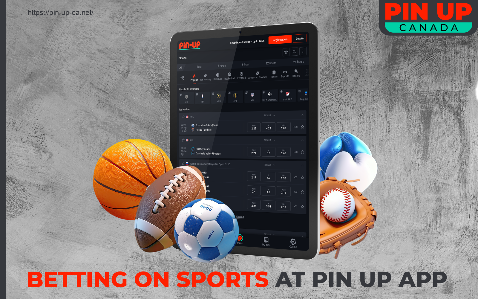 Canadian bettors can bet on sports across multiple disciplines on the Pin Up app