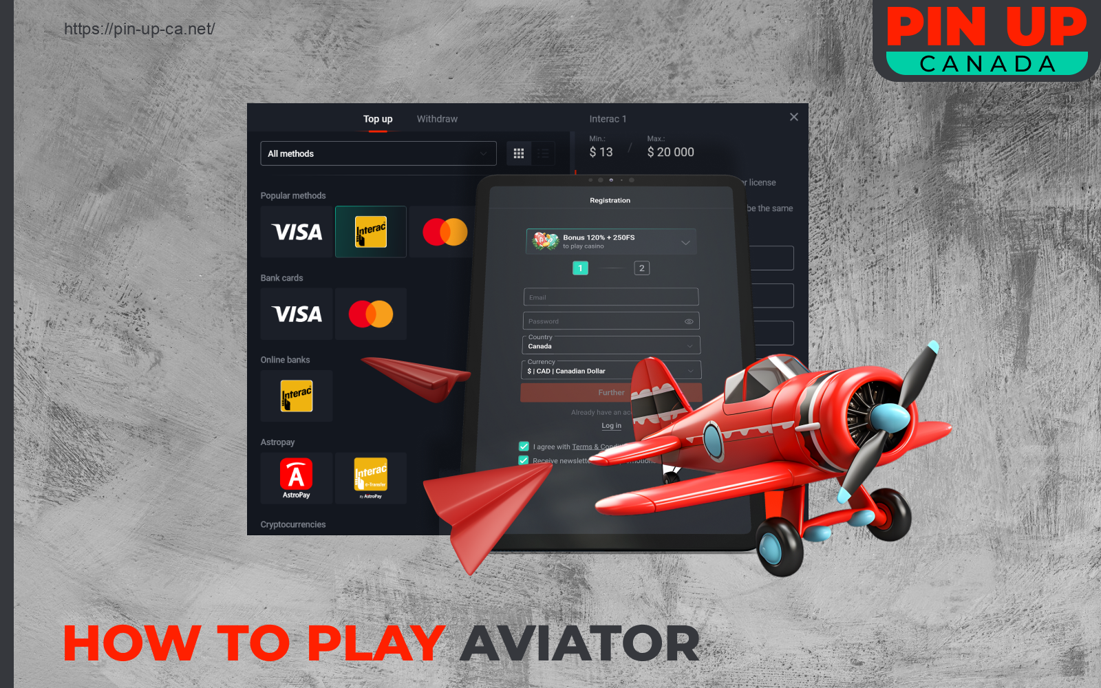 To play at Aviator Pin Up Casino, Canadians need to create an account on the website or mobile app, and make a deposit