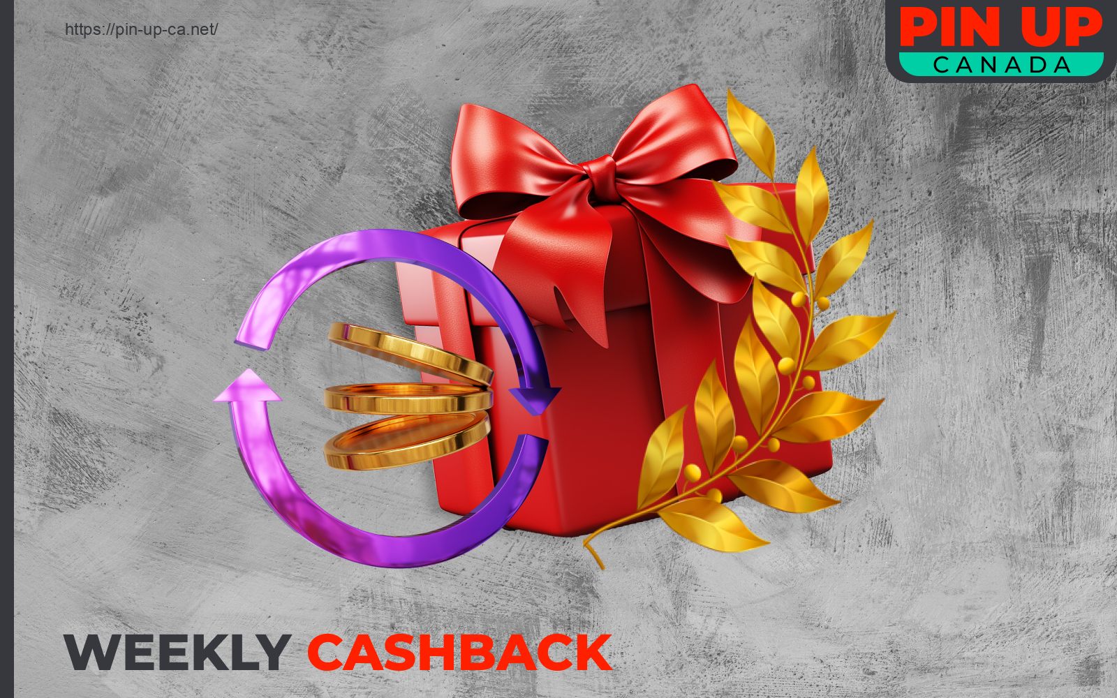 Pin Up Canada's weekly cashback amount is determined by your total slot play for the week