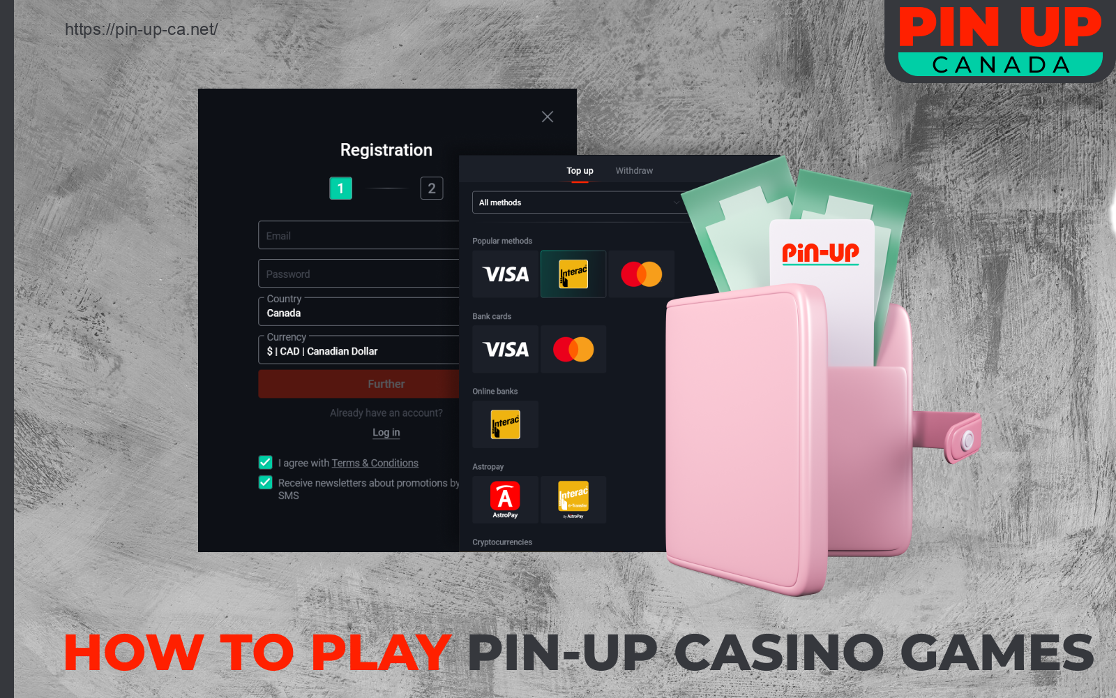 To start playing at Pin Up Casino for real money Canadian gamblers must register and make a deposit